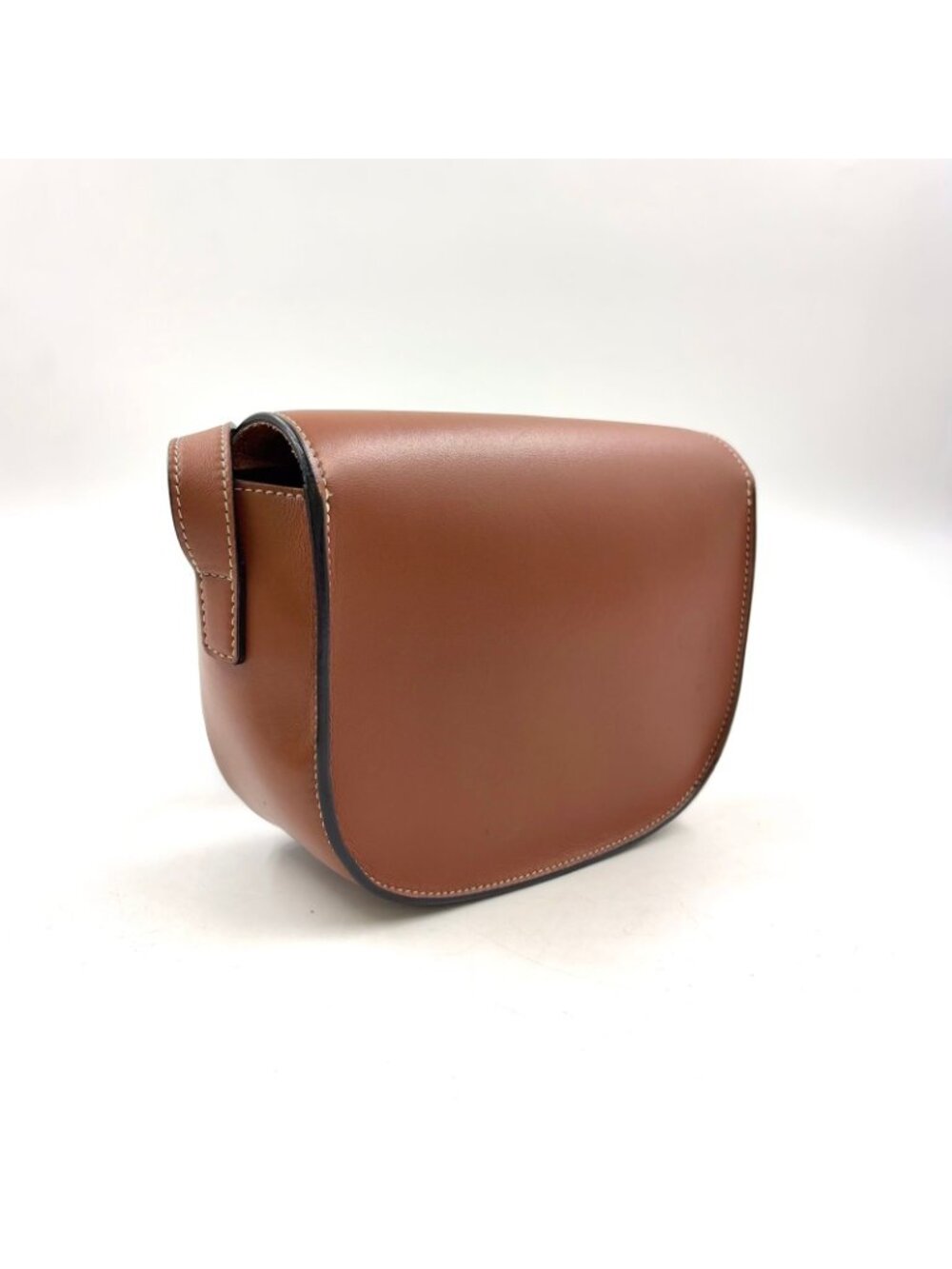 Celine Folco Cuir Triomphe Leather Brown Shoulder Bag Gold - Picture 2 of 15